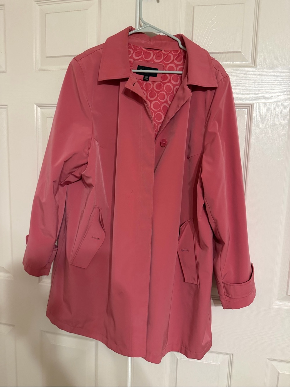 Braetan Rose Pink Trench Coat